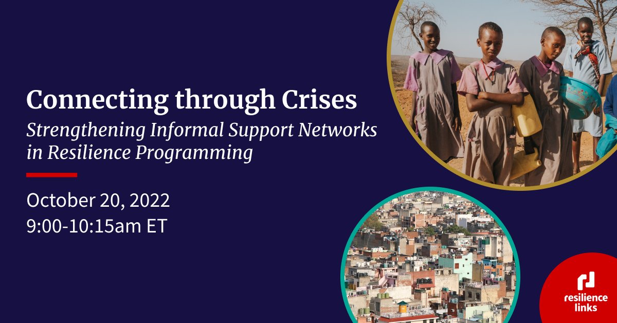 By partnering with networks in local communities, our work to #EndHunger reaches more people. Join @ResilienceLinks on Thurs, Oct 20 at 9AM ET to explore how donors, policymakers & practitioners can lean into this approach to strengthen resilience: ow.ly/QRP750L8skz