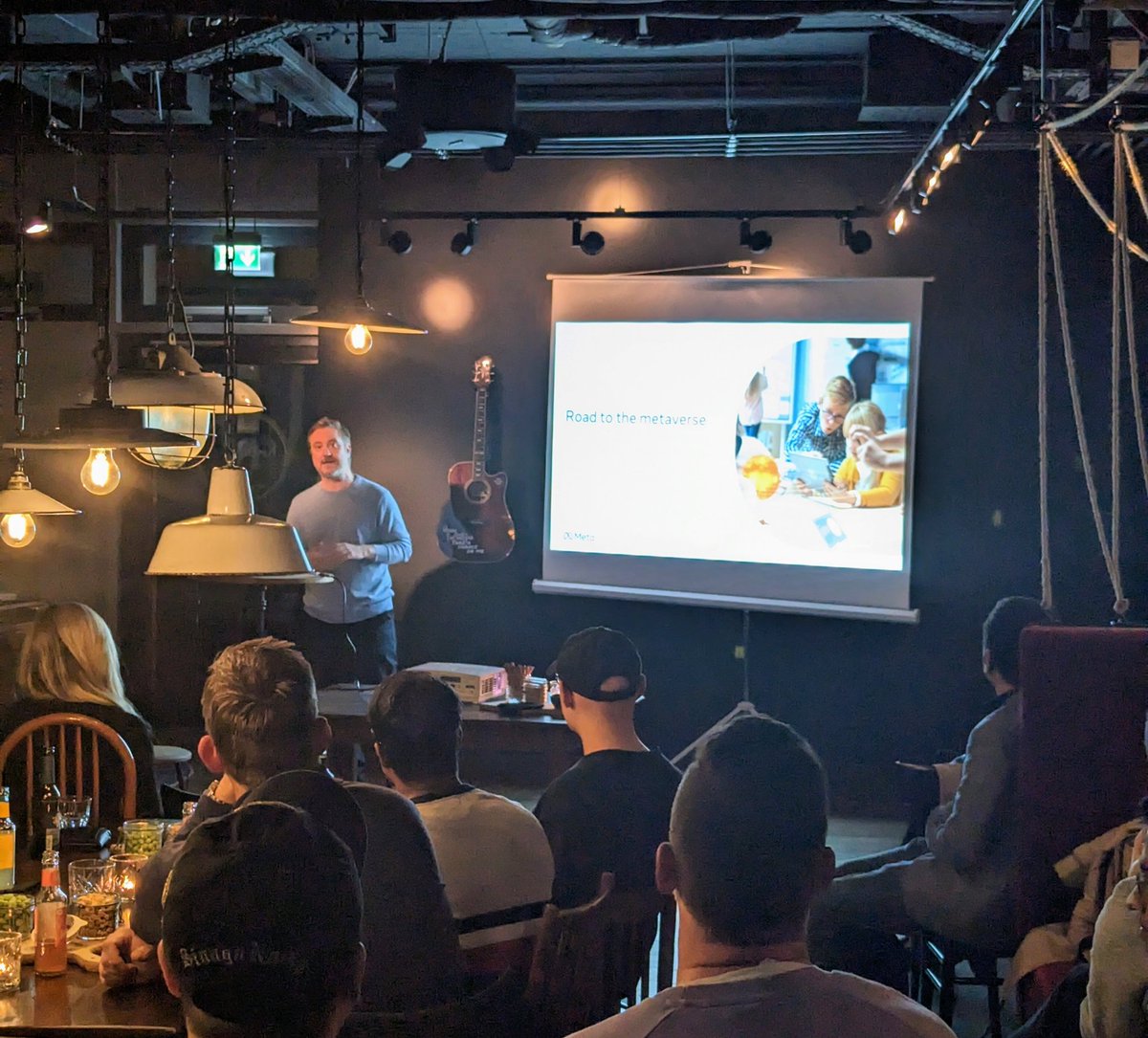 Meta_Monday's tweet photo. The third Metaverse Monday is on! Kicking of is Frank Ditz, HEAD OF ENTERTAINMENT, MEDIA &amp; SPORTS  @Meta, talking about The Road to the Metaverse - A Blueprint for Businesses #Metaverse #MetaverseMonday https://t.co/DlF6REJUV1