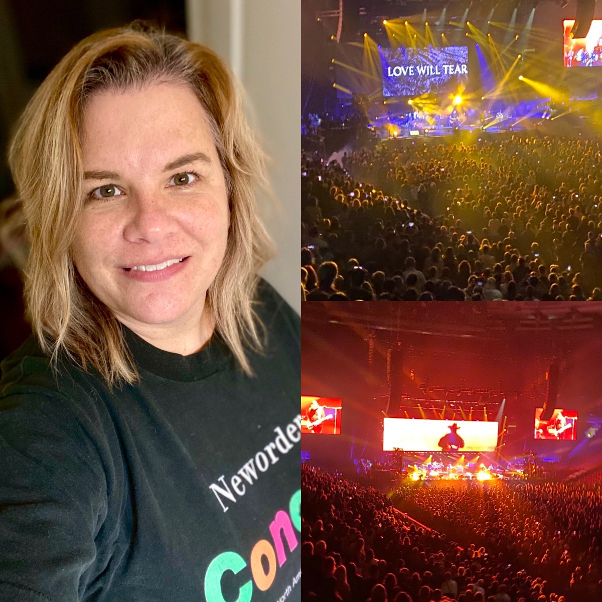 Photogal10's tweet photo. Sporting my original #1989NewOrder T for #TheUnityTour What a night, 1500 steps from dancing! #NewOrder #PetShopBoys #MPC #Peaker https://t.co/buJKtnP6KW