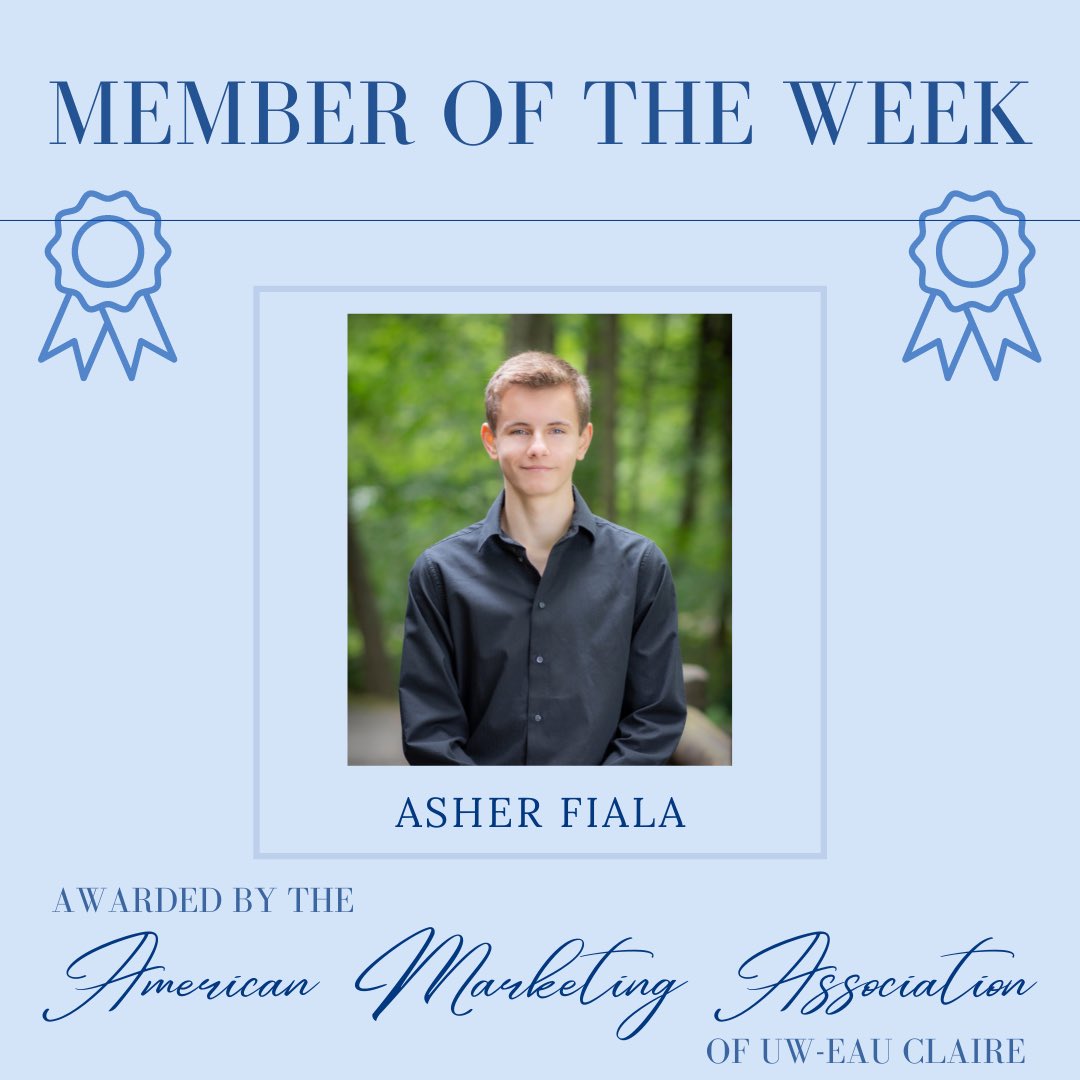 Congratulations to last week’s Member of the Week nomination, Asher Fiala!🏆 #directorofconferences #ama #marketing