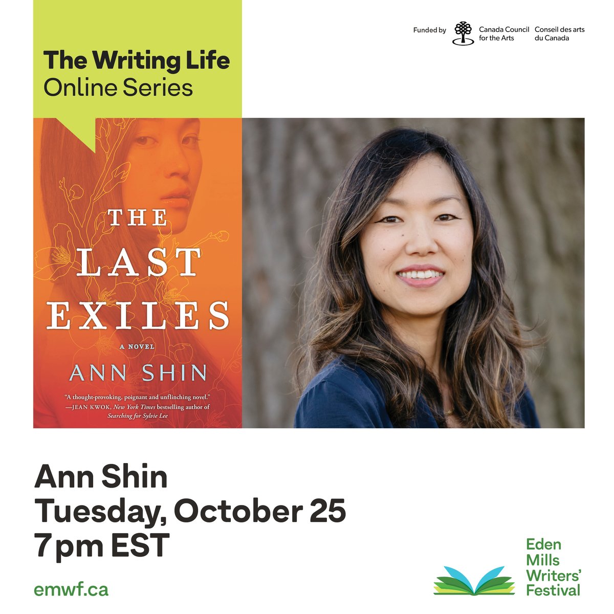 emwf's tweet photo. Join @annshin, winner of the 2022 Trillium Book Award for The Lost Exiles, in conversation with @MaryIto25 on Tuesday October 25. Register now:  https://t.co/flRLsYLWy1 https://t.co/Z7CXOZ8tzD