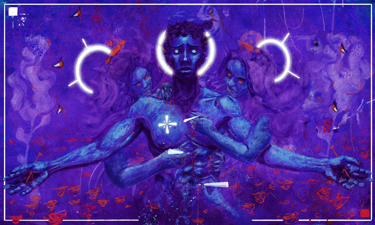 「In the Fields of Asphodel  dropping toda」|Anthony Azekwohのイラスト