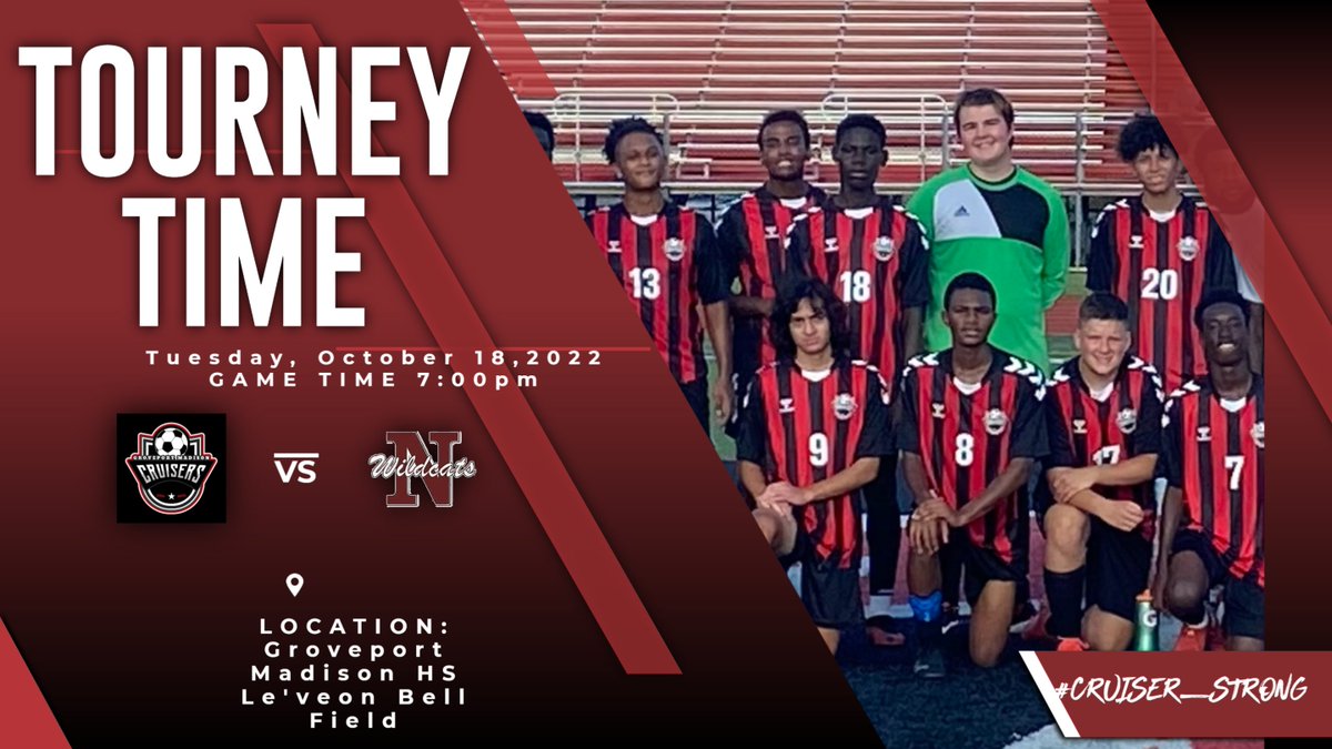Come out tomorrow night as your Groveport Madison Cruisers face off against the WILDCATS of Newark! Game starts at 7pm. First round of the tournament. @GMHS_IGTBAC_GM  <a href="/GMschools/">Groveport Madison Schools</a> <a href="/MrAltmancruiser/">Jeff Altman</a>