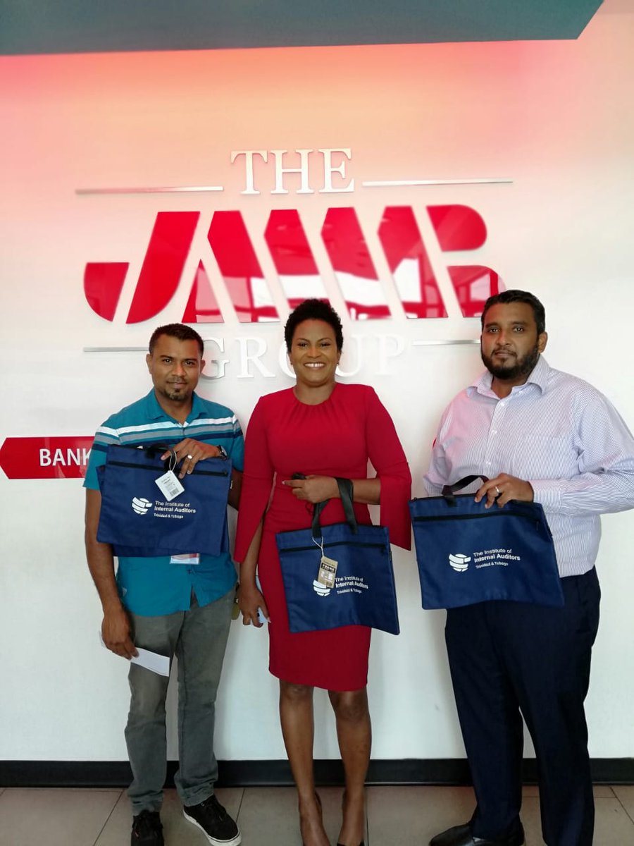 jmmbgrouptt's tweet photo. 𝐂𝐨𝐧𝐠𝐫𝐚𝐭𝐮𝐥𝐚𝐭𝐢𝐨𝐧𝐬 𝐭𝐨 𝐨𝐮𝐫 𝐭𝐞𝐚𝐦!
The JMMB Team won the Internal Auditors Awareness month challenge.
We would like to congratulate our Internal Audit Team for a job well done and thank you for flying the JMMB flag high!!
#jmmbtt #jmmbgrouptt #JMMB https://t.co/YNzZKvpCKp