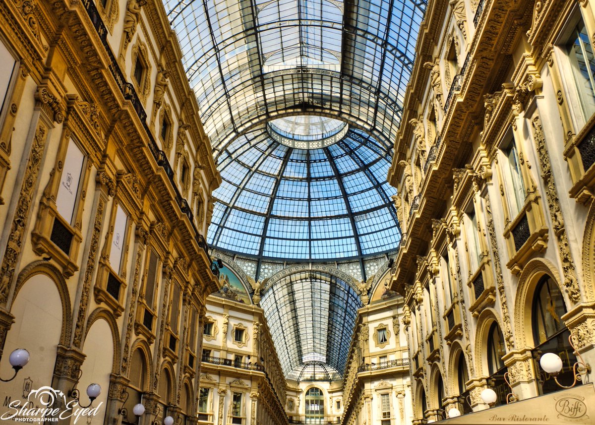 The Galleria Vittorio Emanuele II is Italy's oldest active shopping gallery and a major landmark of Milan #Milano #milan #Italy #architecturaldesign #architecture #photooftheday #photograph #photographers #street #landscape
