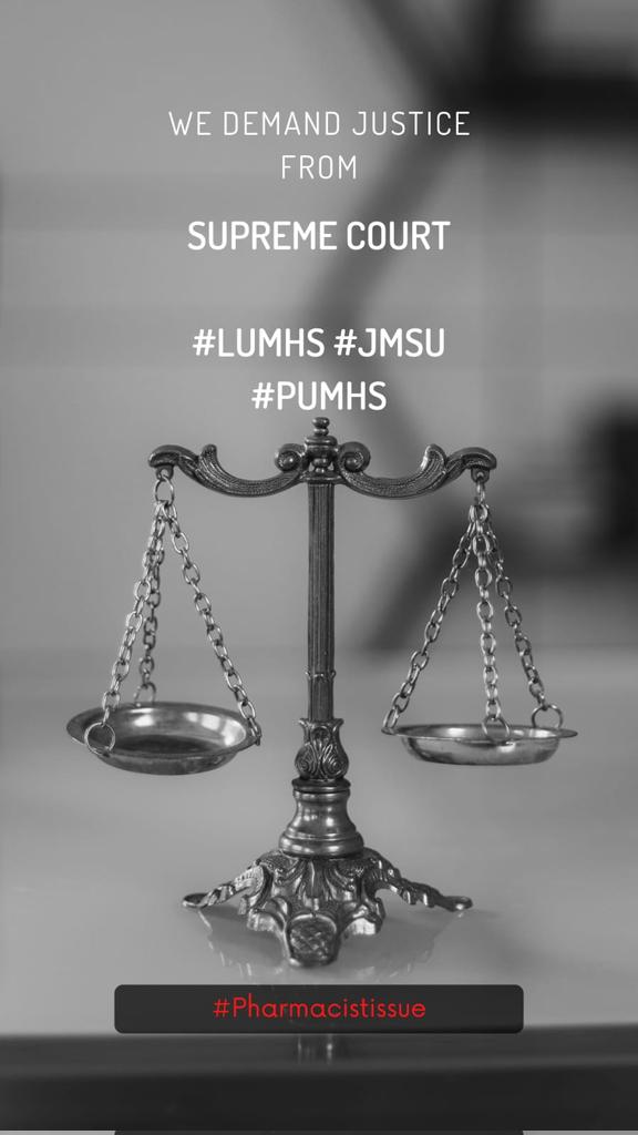 Sabarazzak786's tweet photo. 3 Universities and 1 Demand,  we want justice @iqrarulhassan @ImranKhanPTI @BBhuttoZardari @MuradAliShahPPP 
#Pharmacistissue https://t.co/xby2OCxTyl