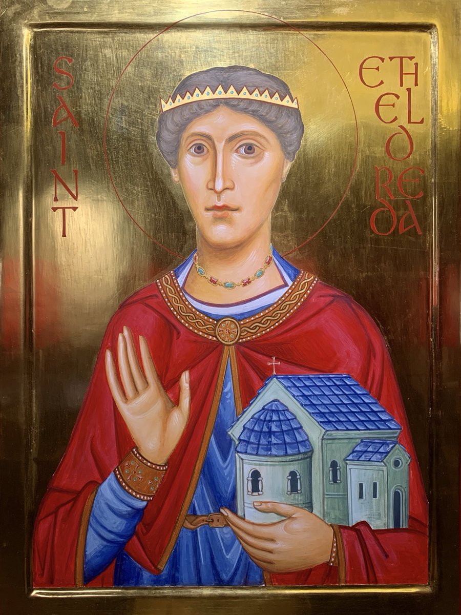 MichaelSadgrove's tweet photo. Greetings to ⁦@Ely_Cathedral⁩ on the Feast of the Translation of the Relics of its foundress St #Etheldreda. Remembering also ⁦@HexhamAbbey⁩: it was she who gave lands to St #Wilfrid to establish his cathedral at #Hexham. https://t.co/e8rmrmQV5E