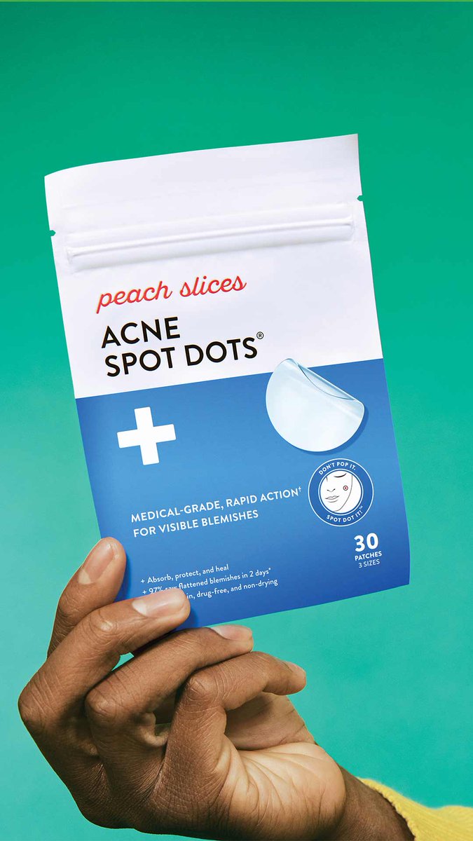 Don't pop it. Spot Dot it!™️ 💥

Put a spot dot on so your pimple can be gone - the small translucent stickers can be worn night or day with or without makeup and will visibly reduce your blemish in less than one day. Available now at <a href="/Walmart/">Walmart</a>!