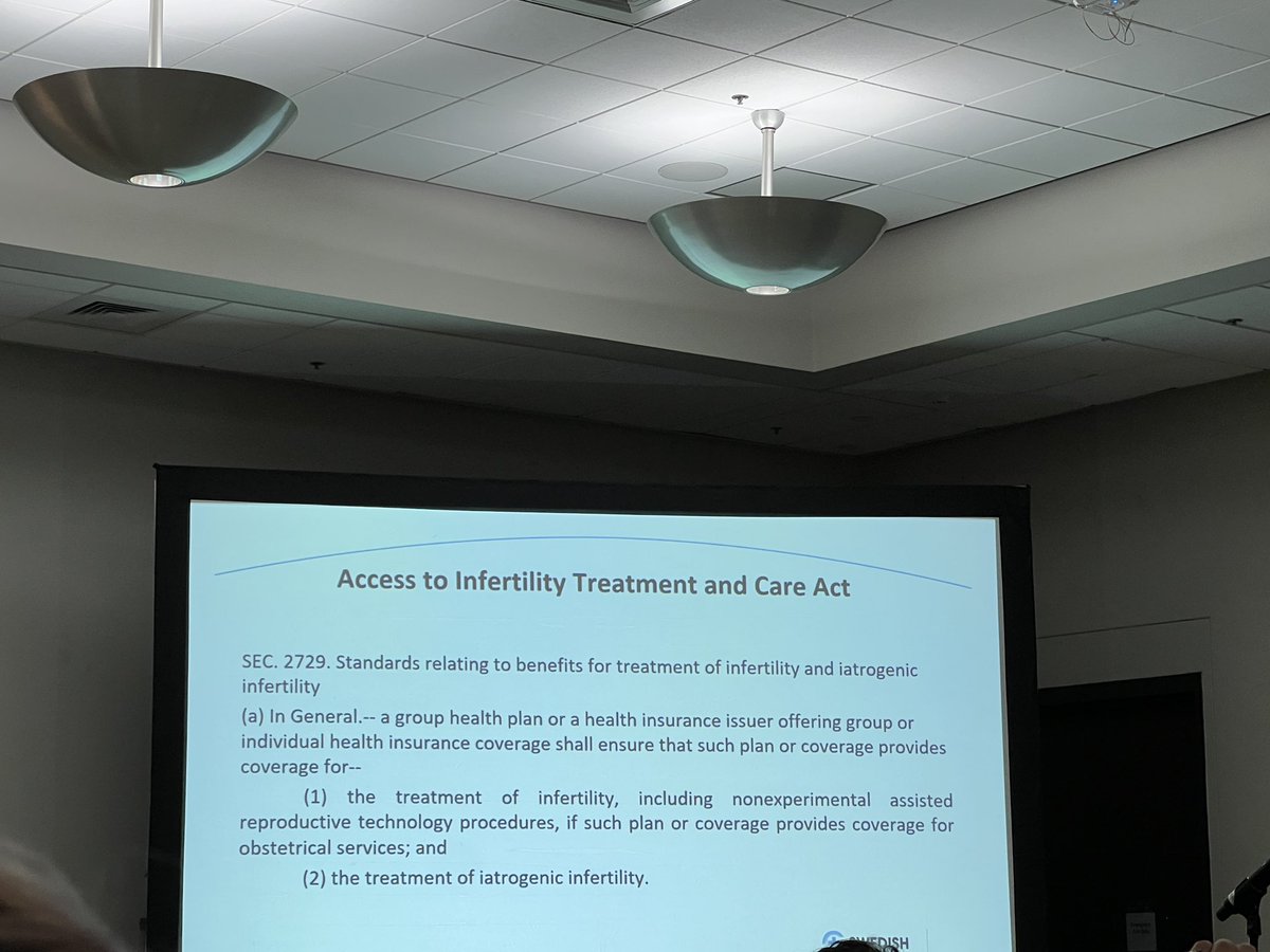 Excellent talk by @angelenacrown on legislative issues in oncofertility affecting young women w/ breast ca due to ovarian toxicity from chemo & temporal delays. Despite this, no legislation to cover these $$$ services though a bill has been discussed in every session #ACSCC22