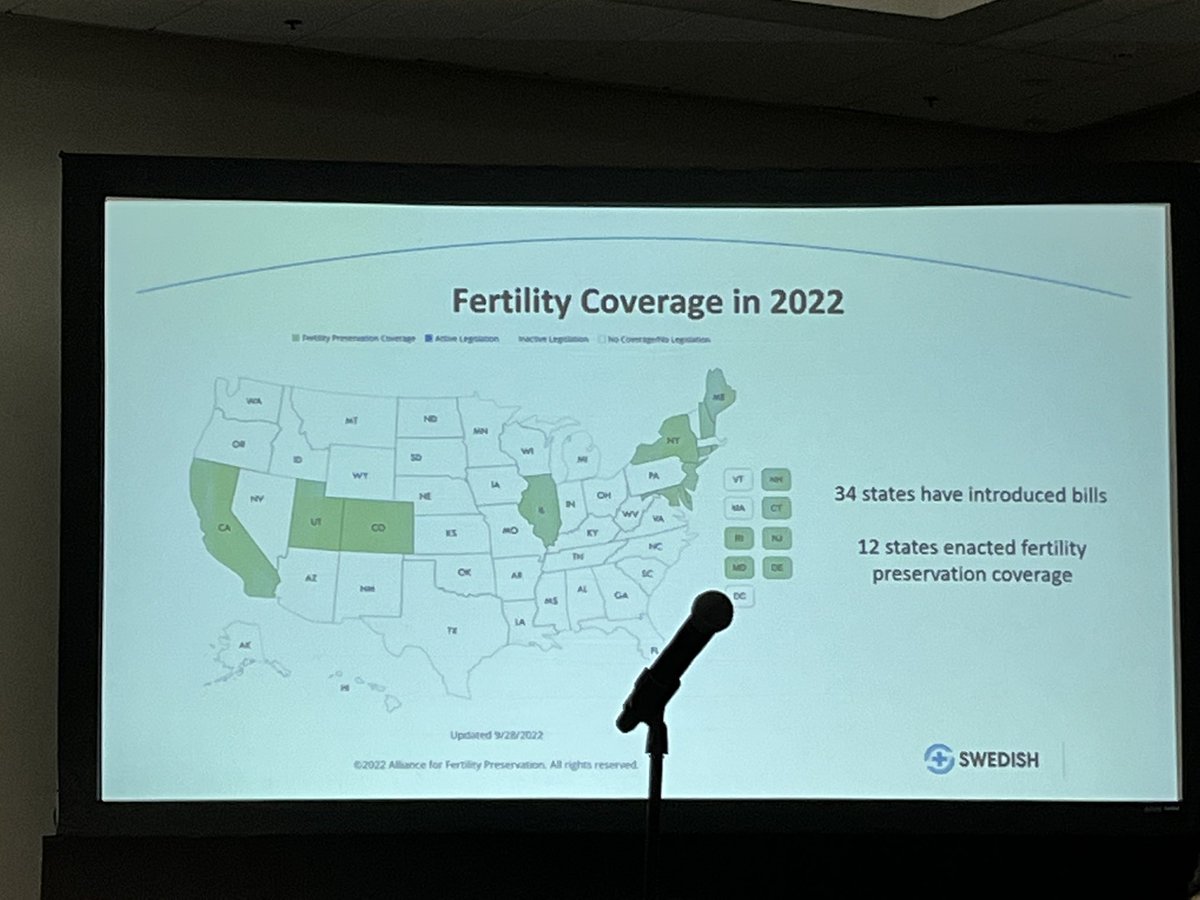 Excellent & thought provoking talk from @angelenacrown at #ACSCC22 on oncofertility legislative issues for breast cancer providers and how these issues disparately affect minority patients.