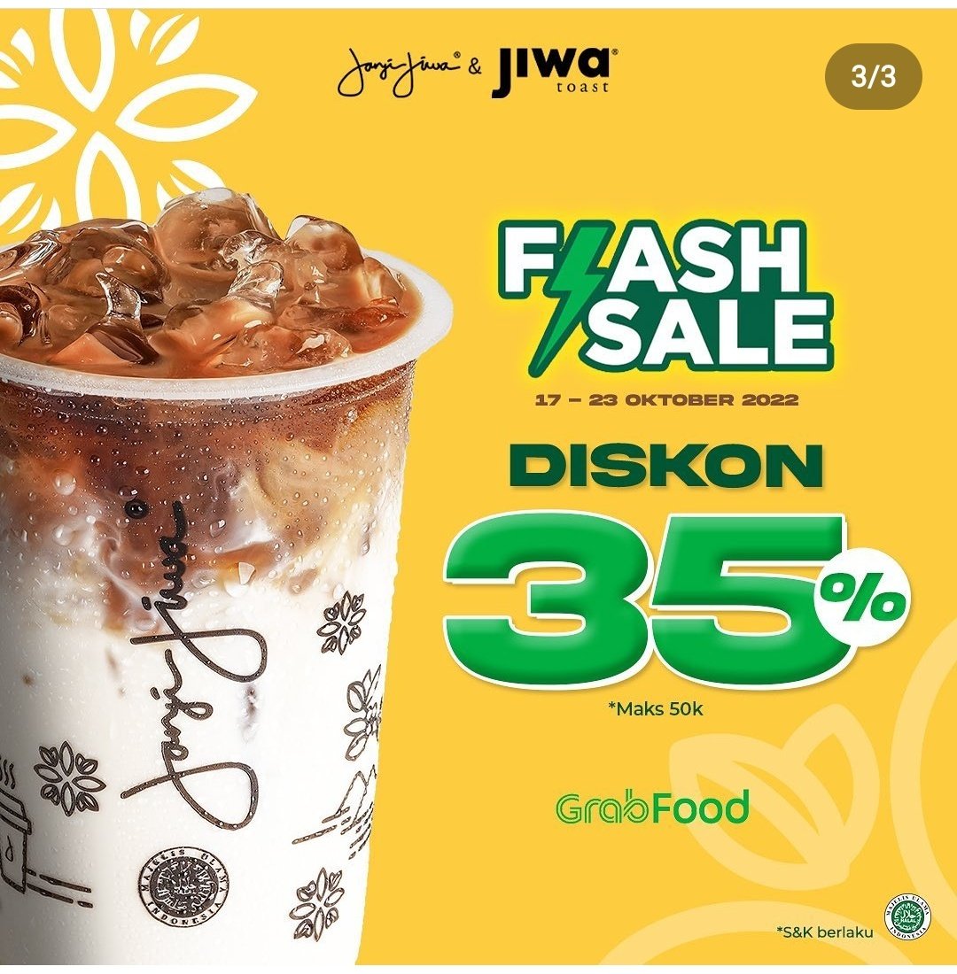 SiePalingPromo's tweet photo. 📌 PROMO GRAB JANJI JIWA
Berlaku dari tanggal 17 - 23 Oktober hanya di grabfood https://t.co/VW4TyNVxX7