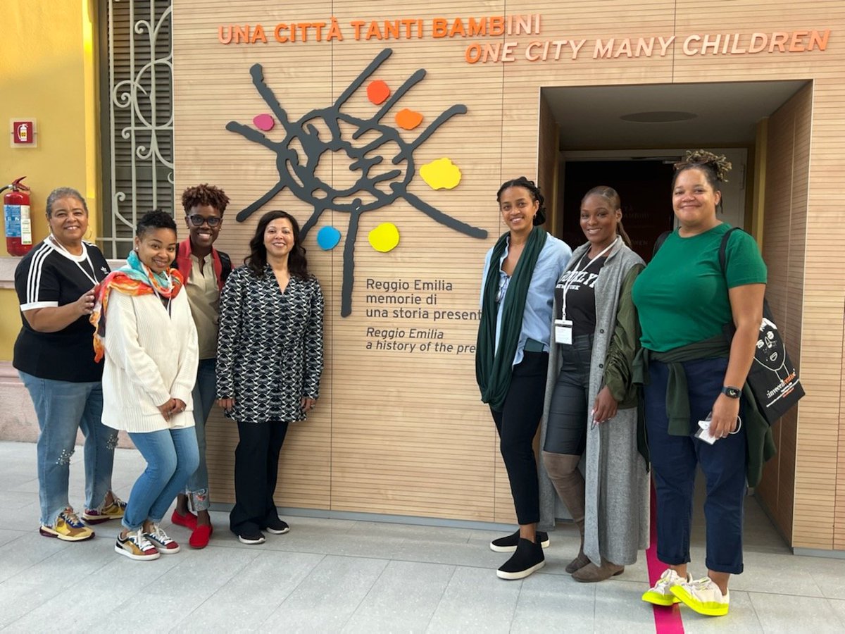 FriendshipPCS's tweet photo. FPCS teachers and leaders in Reggio Emilia, Italy for the 2022 Reggio Emilia Study Group from the USA at the Lori's Malaguzzi International Centre. #authenticlearning #reggioemilia #FPCSearlylearning #documentlearning https://t.co/wD3GH44NwP