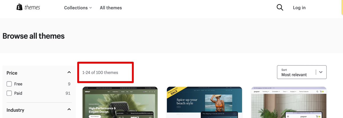 jaysellar's tweet photo. Shopify’s theme store has officially hit 100 Online Store 2.0 themes! Such a fantastic milestone to hit since the new framework was announced last year 🚀🚀🚀 https://t.co/jh6k66M5hL