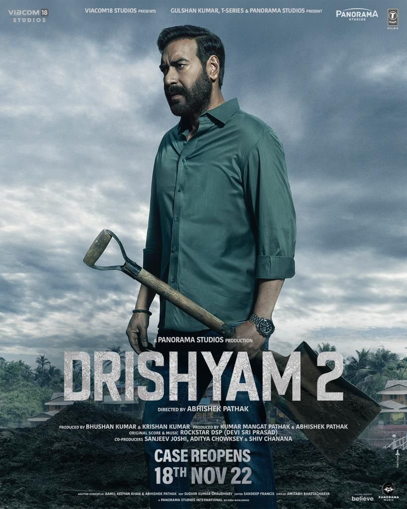 bollystation's tweet photo. Can we expect third 20 Crs+ opener for #AjayDevgn with #Drishyam2 ?

Top 3 opening days -
#SinghamReturns - 32 Crs
#GolmalAgain - 30 Crs
#TotalDhamal - 16 Crs

I am expecting 20-25 Crs opening for #Drishyam2. 

What do you thing guys ? Do comment your expectation. https://t.co/86AqUb5WsB