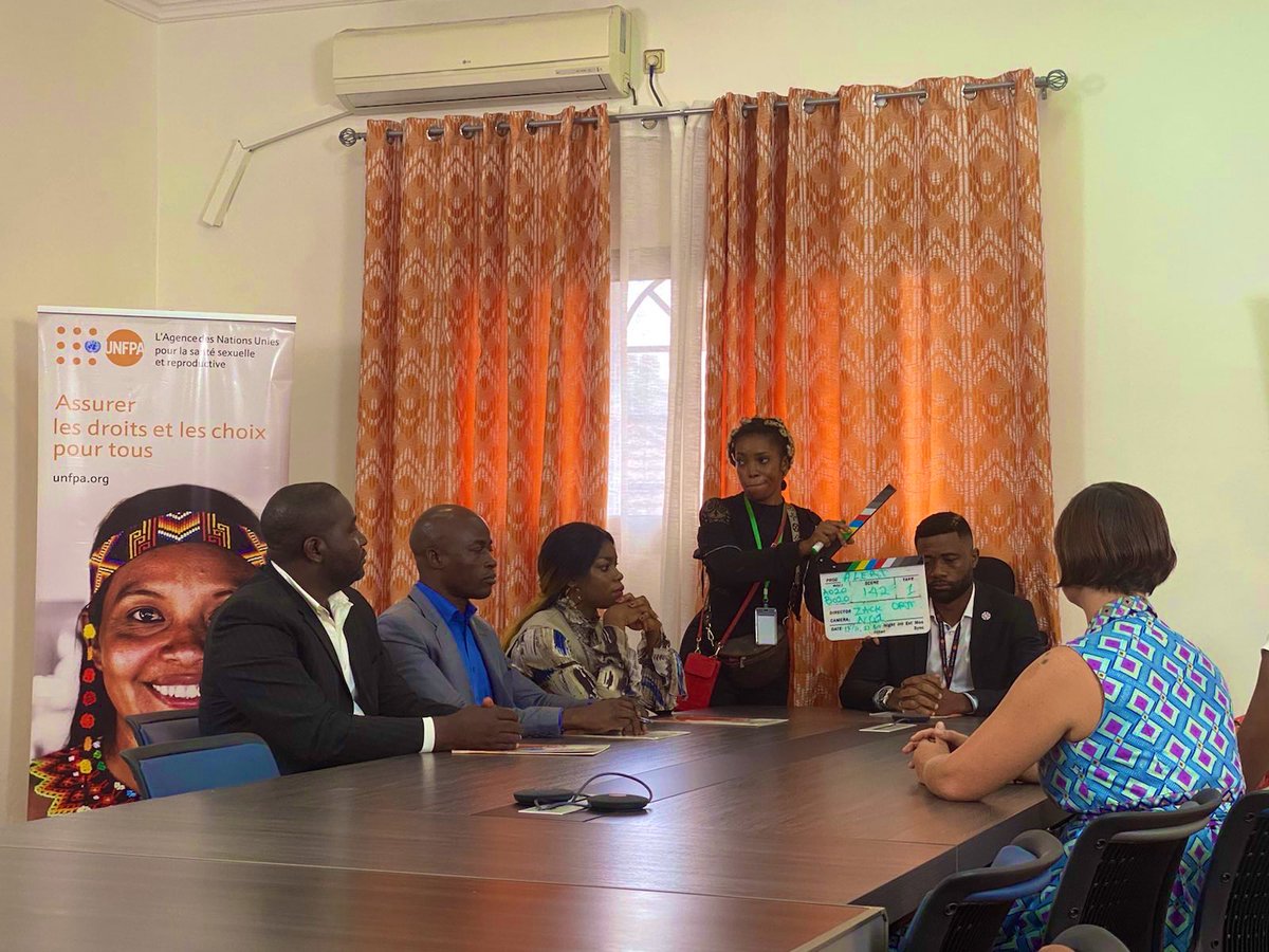 UNFPACameroon's tweet photo. #MakingOf #TheAlert movie on intimate partner violence #IPV & sexual harassment. The crew & cast @UNFPA๐จ๐ฒ ! ๐ฅ produced by @Janus_Images in partnership with #UNFPA & @UN_Cameroon. โญ๏ธ Directed by @RealZackOrji ๐ณ๐ฌ & with @AurelienChedjou @NoahYannick @HASSANNDAM โญ๏ธ
#HeForShe https://t.co/nvVmxUshIG