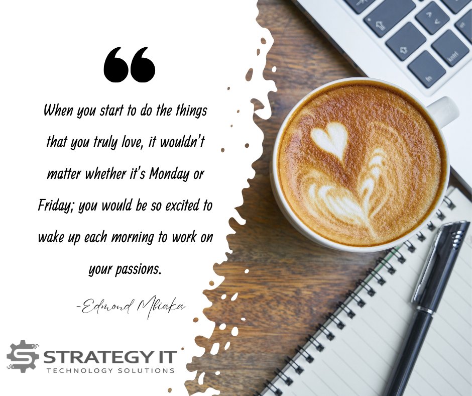We are passionate about all things IT and helping others with their IT needs. If your business doesn't  have in-house IT support, call today for a free consultation. We would love the opportunity to support your business. 
@strategyits <a href="/ITsupport/">IT Services Support</a> <a href="/yourtechteam/">YourTechTeam</a> <a href="/supportlocal/">SupportLocal</a>