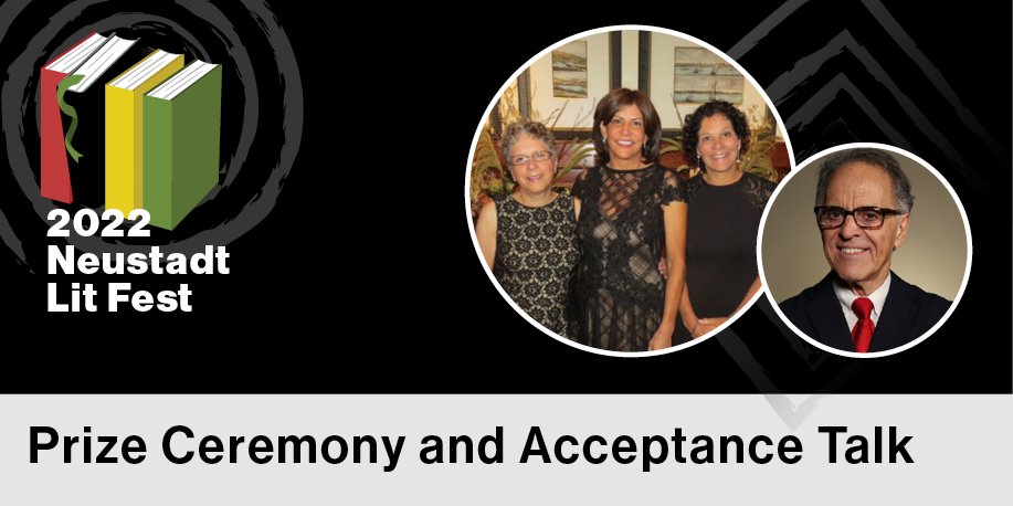 NeustadtPrize's tweet photo. Join Kathy Neustadt, Nancy Barcelo, Susan Schwartz, Jennifer Croft, and RC Davis-Undiano as they present the 2022 Neustadt Prize to Boubacar Boris Diop, who will then give his acceptance speech (4pm CDT, Oct. 26). Register here: https://t.co/6agO3OB2j6. https://t.co/LJbCeiolZ3