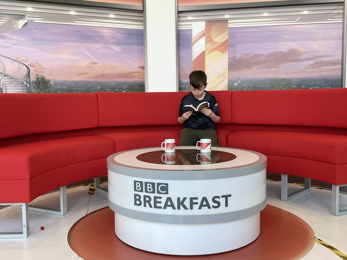 Must be a slow news day… It’s a good job Ben had his book with him! <a href="/sunnybankschool/">Sunny Bank Primary</a> <a href="/Year5sunnybank/">Year Five</a>