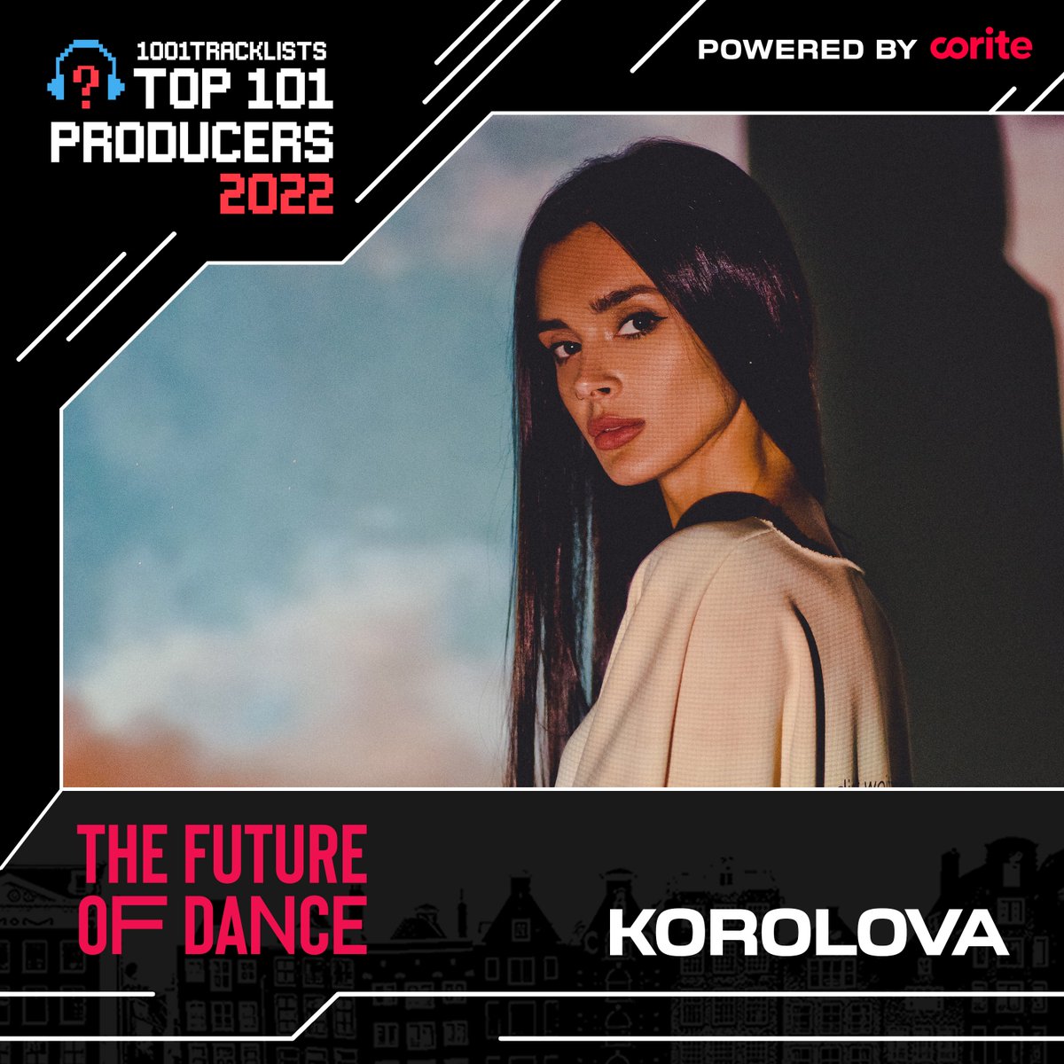 .@korolovamusik's ascension to stardom with her melodic techno productions and YouTube streams from crazy locations have been a joy to watch, and this year's collab 'Be Strong' with @SpadaMusic on @Armada was a hallmark release. #TheFutureOfDance2022 #Top101Producers2022