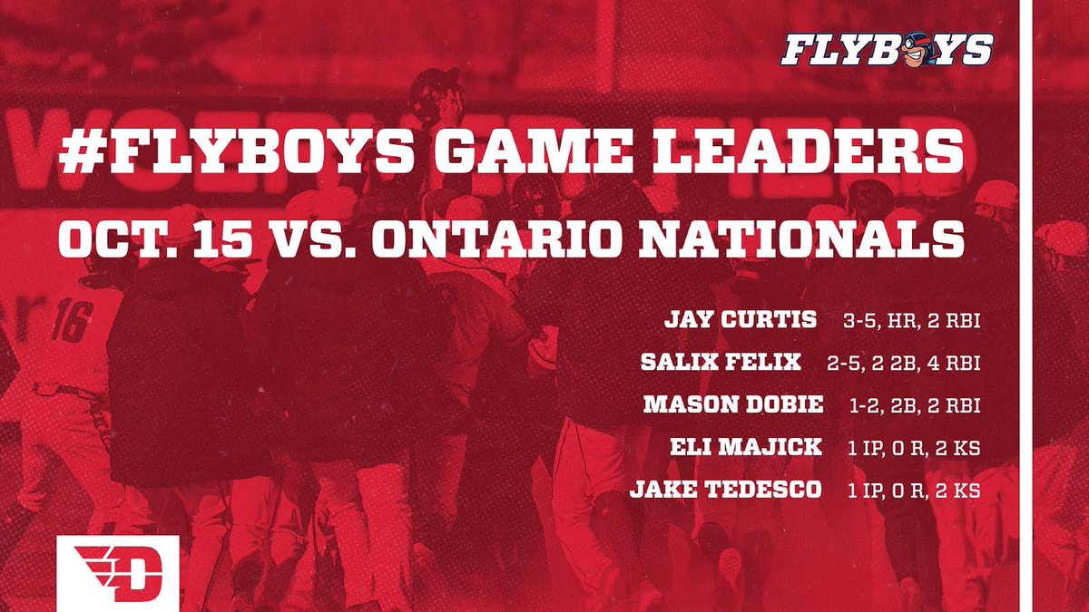 A closer look at the stats from Saturday’s contest against the Ontario Royals‼️

#FlyBoys✈️