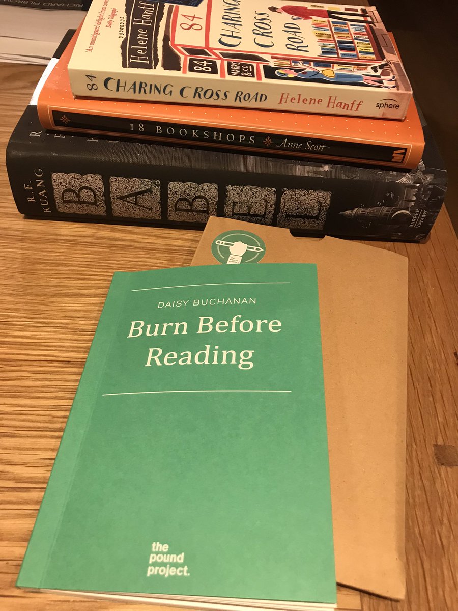 westwood_books's tweet photo. The books that have made it home with me JUST today 🙈especially excited to read @NotRollergirl Burn Before Reading from @_pound_project which arrived in the post today 😃
#bookaddict #booksellerlife #toomanybooksnotenoughtime https://t.co/Vxl4RkkZmH