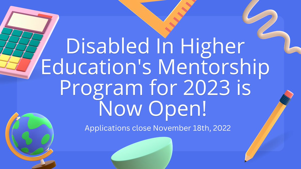 Disabled in Higher Ed - #DisInHigherEd tweet media