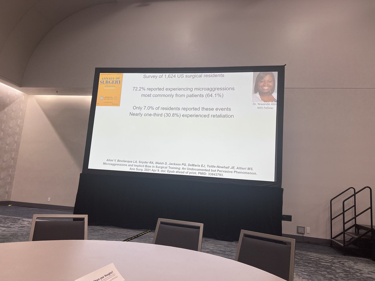 ScalpelMomma's tweet photo. Powerful talk by @CarlaPughMDPhD on workplace allyship: are we creating a culture of belonging for URM trainees?
At the #RASatCC SRP program #ACSCC22 @RASACS @SocietyofBAS https://t.co/7jWsjUbWqi