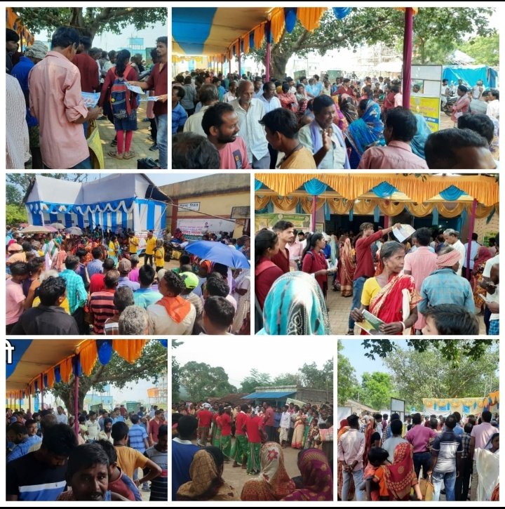 DCEastSinghbhum's tweet photo. #SarkarApkeDwar के तहत आयोजित पंचायत स्तरीय शिविरों में राज्य सरकार की कल्याणकारी योजनाओं से आम जनता को आच्छादित किया जा रहा। आज 9 प्रखण्डों के 12 पंचायत एवं 1 नगर निकाय क्षेत्र में आयोजित शिविर में कुल 22211 आवेदन प्राप्त हुए, 3682 का ऑन स्पॉट निष्पादन किया गया। @JharkhandCMO https://t.co/MOyu9lLqIG