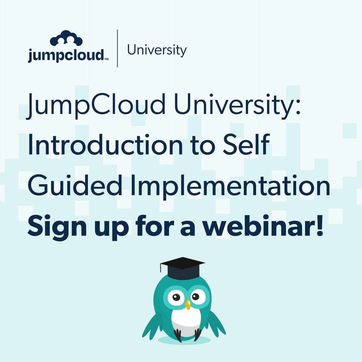 JumpCloud's tweet photo. Calling all JumpCloud newbies! Let us help you successfully implement the platform on your own.

Join us on Tuesdays and Thursdays for live webinars to get an understanding of the steps needed for self-guided implementation. 👇
https://t.co/A8Y5Xv4vLE https://t.co/eaGCYanFcq