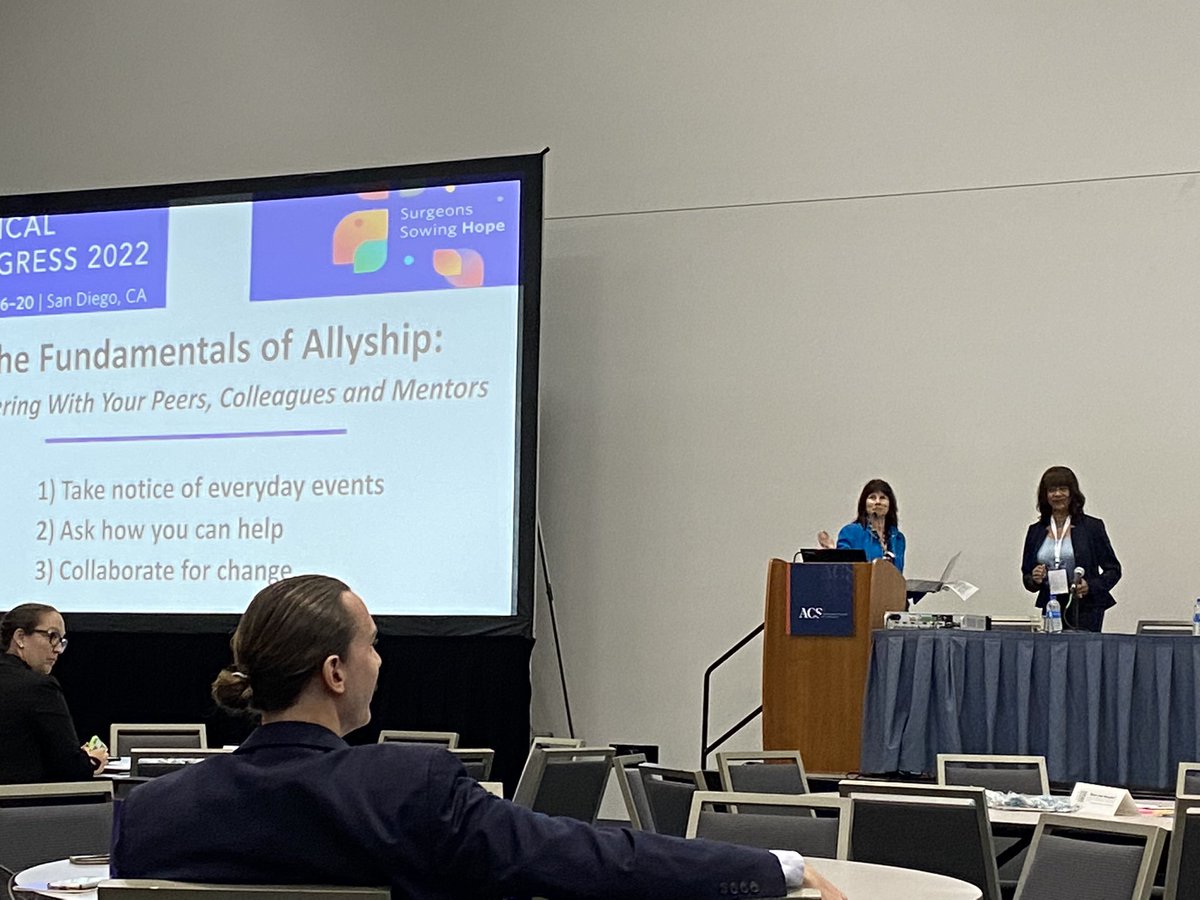 RASACS's tweet photo. @CarlaPughMDPhD delivered an incredibly inspiring lecture regarding The Fundamentals of Allyship #ACSCC22 #RASatACS https://t.co/CvlLf7HsZv