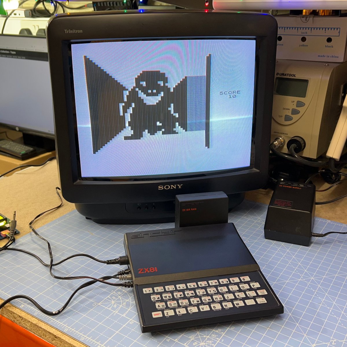 KariLawler's tweet photo. So this is what gaming felt like in 1981 then? #zx81 #retrogaming https://t.co/f23S6d3qL4