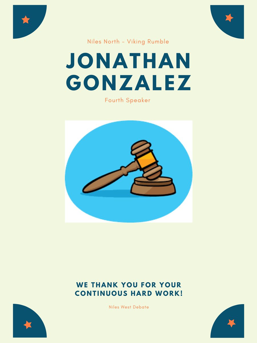 NilesWestDebate's tweet image. Congrats to the Niles West novices on their speaker awards. The team of Rizvi-Gonzalez also went 2-0 for the tournament.