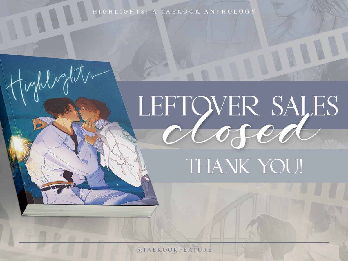 taekookfeature's tweet photo. Thank you for all the love and support you've poured into this project! Without you, this project would not have succeeded. Our shop is now officially closed! https://t.co/j6JqTVtiP9