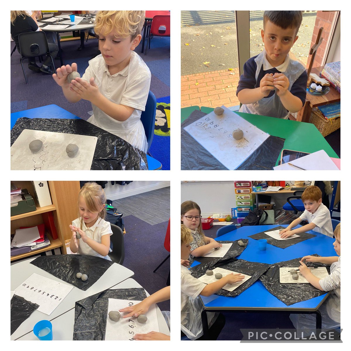 drseussclass's tweet photo. I am super proud of how hard the children worked today! They used all their skills of moulding and shaping in our sculpture art day! Well done! 🖌🌟 https://t.co/rR6Ym4zzat