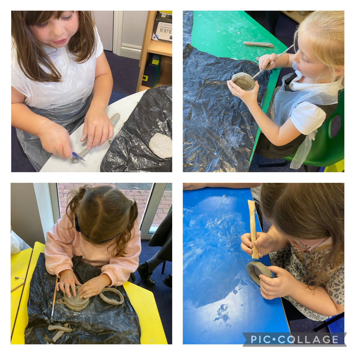 drseussclass's tweet photo. I am super proud of how hard the children worked today! They used all their skills of moulding and shaping in our sculpture art day! Well done! 🖌🌟 https://t.co/rR6Ym4zzat
