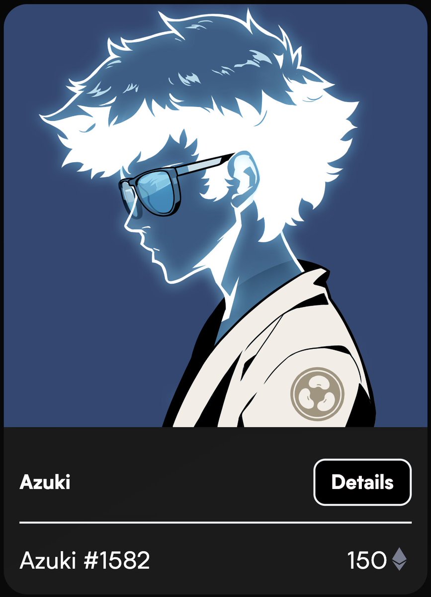 OooooOOooOoo AzzuuuuKeeeeeyyy! 👀

Azuki 1582 got bought for 150 ETH 😍

Shortly after, we got this announcement 👀🛹