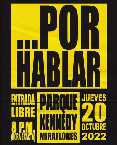 Esto se llama ... Por Hablar.
#PorHablar #Kennedy #Miraflores 
#RockPeruano #20oct