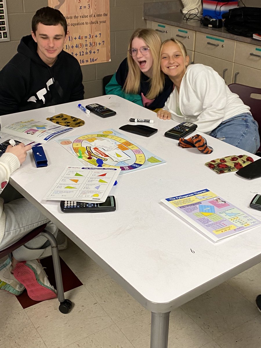 cheretta's tweet photo. Practicing Pythagorean Theorem with some game play and competition. A Triangle Dice game and The House that Pythagoras Built game. https://t.co/95yFLNOdnW