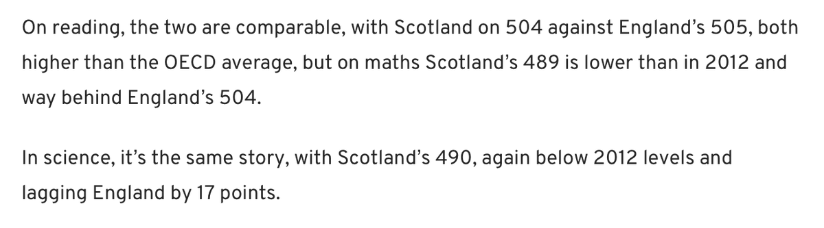 bea_johanssen's tweet photo. @olafdoesstuff @scotgov Not any more, no.

Which is probably why the SNP withdrew Scotland from PISA rankings.

#Toocorrupt #TooThick #TooDishonest

https://t.co/5UJfzcUA7x https://t.co/h6aZTLXxTF