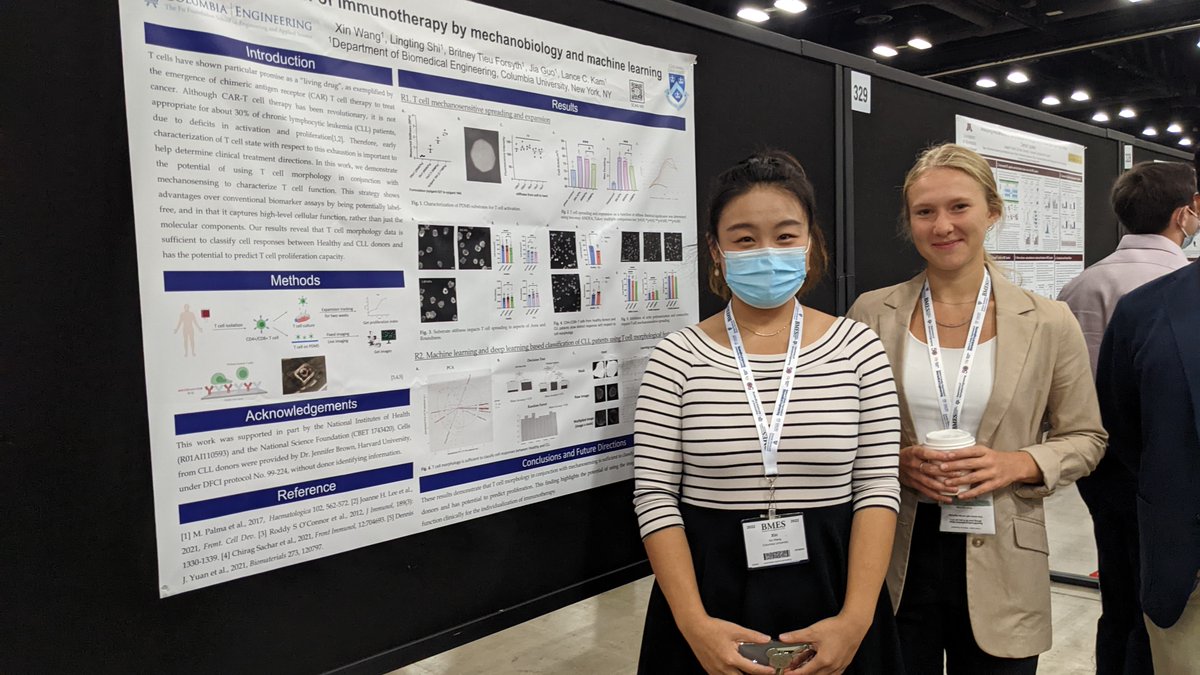 KamLabCU's tweet photo. Kam lab was represented at #BMES2022 with talks by Prof. Lance Kam and PhD student Anna-Liisa Sepp, and poster presentation by PhD student Xin Wang https://t.co/3kGko9vWJ3