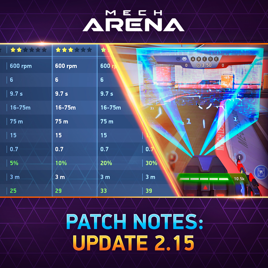 A new update has arrived - here are some of the changes to look out for in Version 2.15: plarium.com/forum/en/mech-… 🎉 #MechArenaUpdate