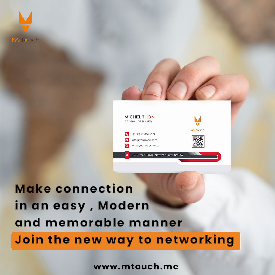 ⭐ The Future of Networking is here! 
One of the most significant advantages of Smart business cards is that it is a convenient way to store as much information as you want in one place.- M-touch
.
.
.
#mtouch #mtouchsmartcard #nfcstickers #nfctags #taptoshare #networking