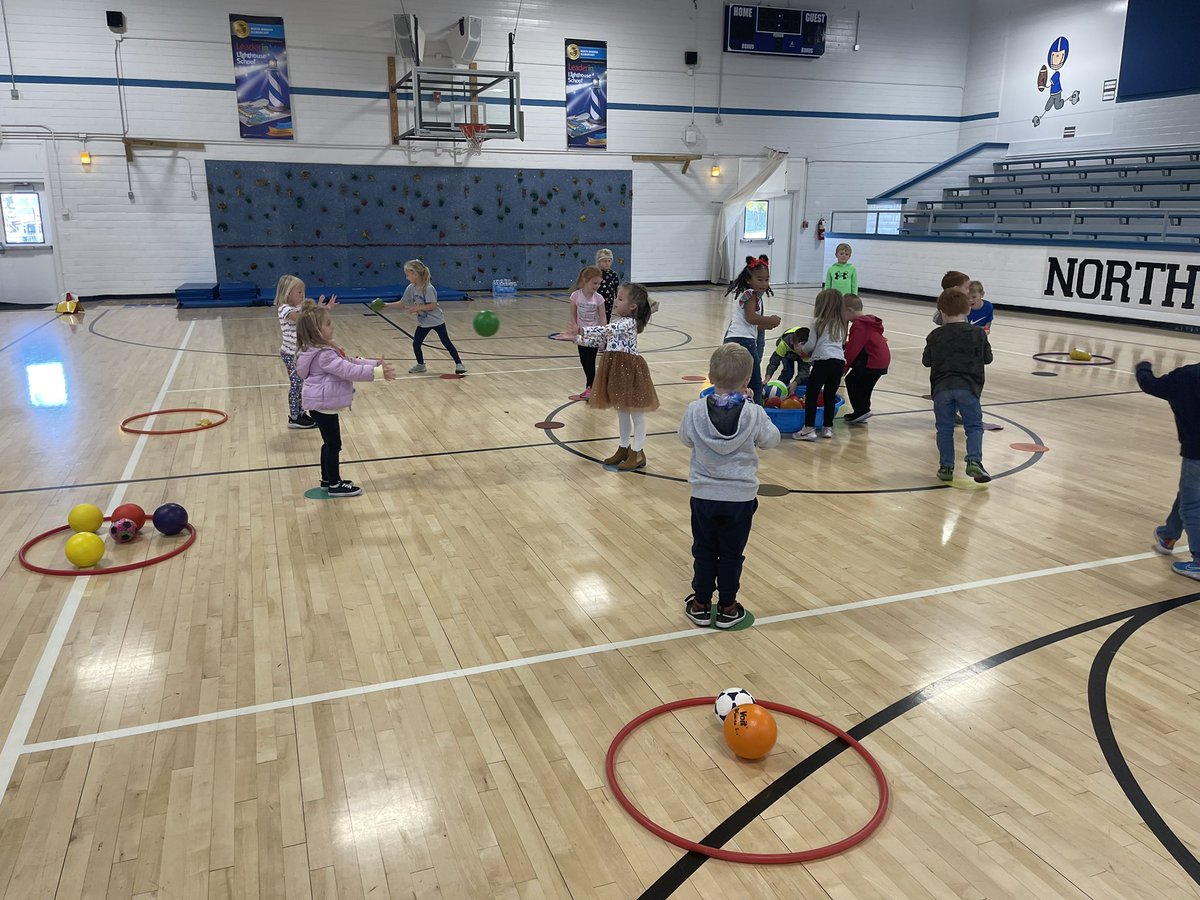 We love working on our throwing and catching while playing Mayhem! Kinder is rocking it! <a href="/nweseagles/">North Warren</a>