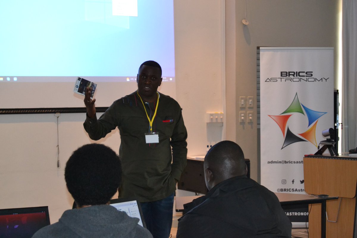 BRICSAstronomy's tweet image. @TakalaniNemaun1, Chief Director of Astronomy at the Department of Science and Innovation @dsigovza and the Secretariat for BRICS Astronomy gave the opening remarks at the BITDN Hackathon.

Grateful for involved and engaged leaders.

#hack4dev #BRICS #Hackathon #bigdata