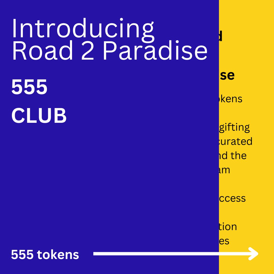 OPNSourcellc's tweet photo. Our @opnproject1010 collection will be released once our
"Road 2 Paradise" (R2P) #NFTcolletion is sold out.
Those who MINT R2P will receive a project 1010 #NFT via #airdrop for each R2P minted

Here is more information on our
Road 2 Paradise collection.
Be part of the #555club! https://t.co/pTtEIlRgBo