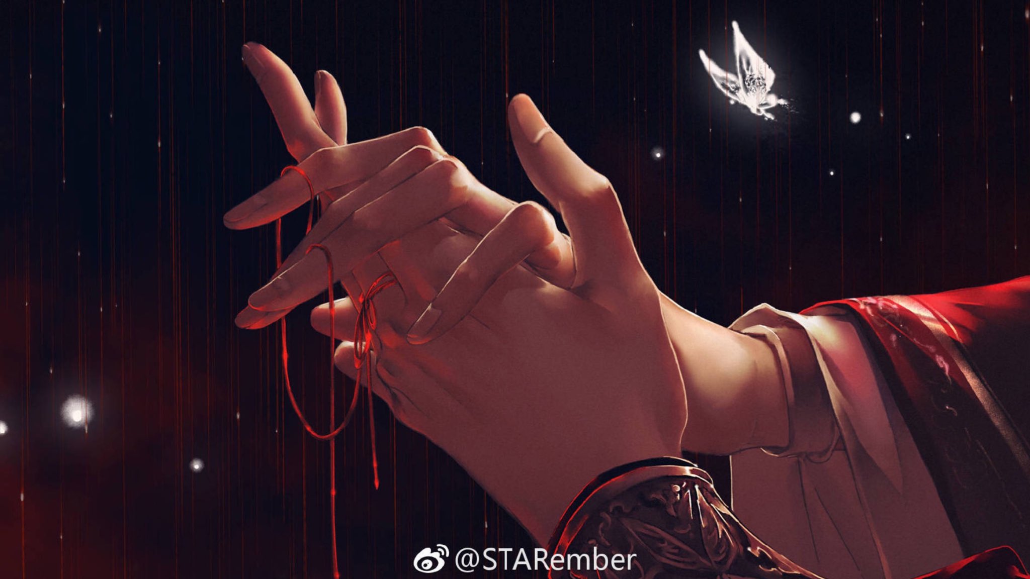 hourly heaven official’s blessing on Twitter: "their red string ️ https