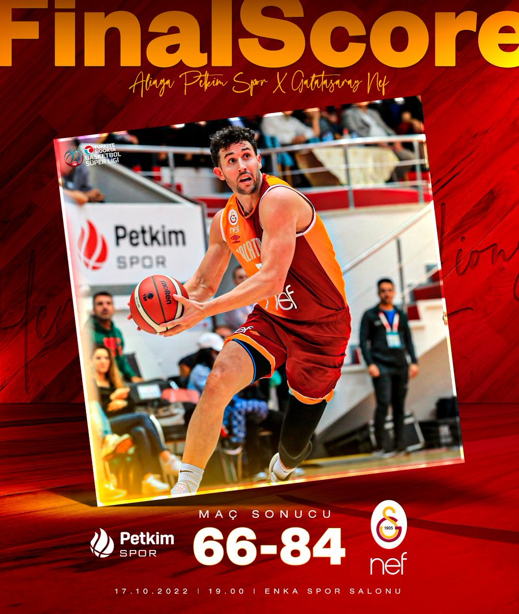 𝗚𝗮𝗹𝗮𝘁𝗮𝘀𝗮𝗿𝗮𝘆 𝗡𝗲𝗳 İzmir'de galip! 🔥 #HereComeTheLions 🦁