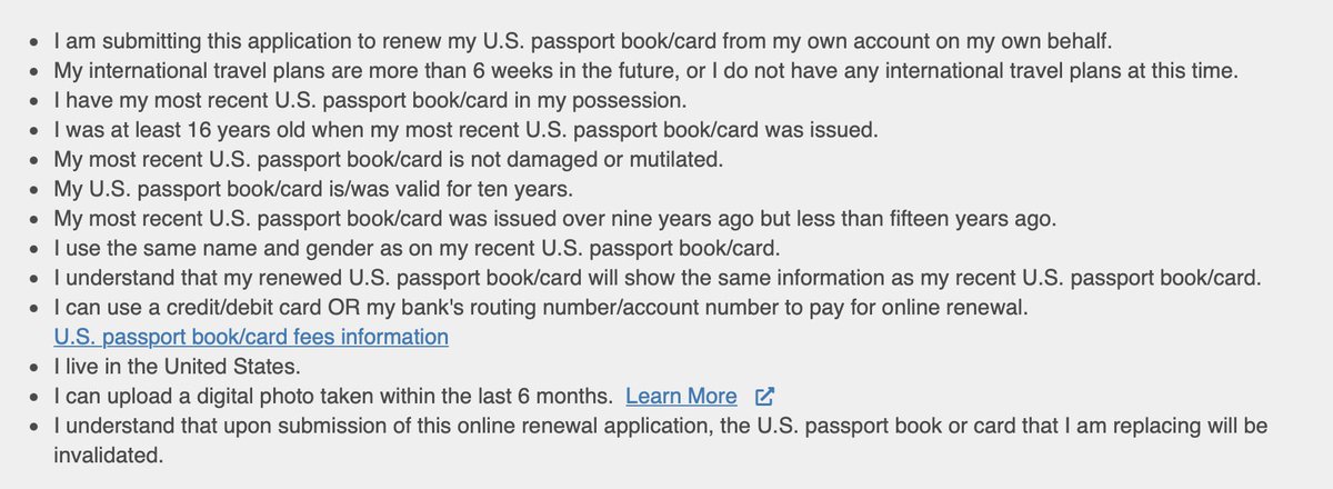 YoungOldMan_'s tweet image. here's the requirements you need to hit to be able to renew your passport online.
