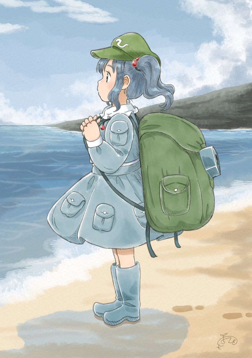yukikaze (kancolle) 1girl binoculars solo brown hair short hair sailor dress dress  illustration images