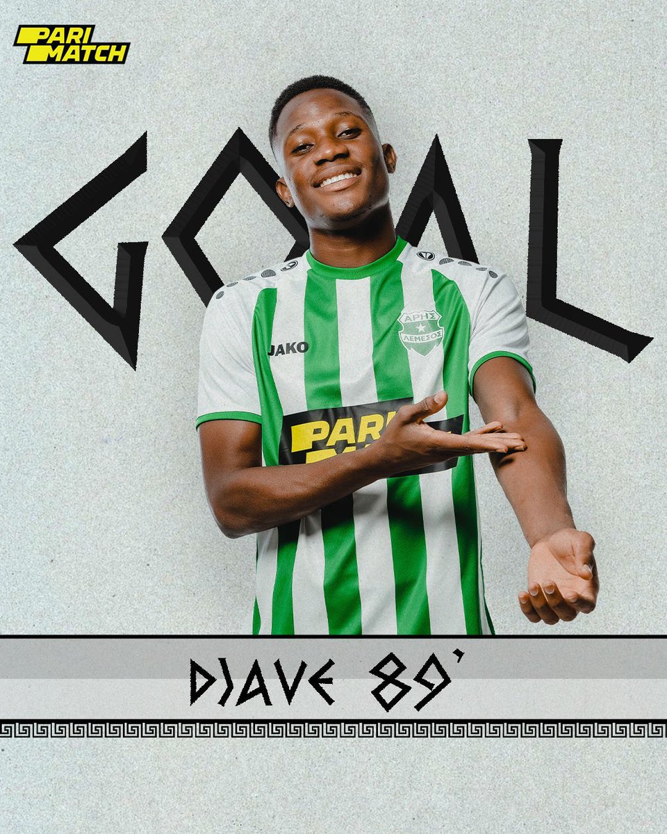 89’ – ⚽️ WHAT A GOOAL ⚡️DJAVE 🟢 Oh Floriss!! Brilliant goal! Pame ARIS!! 🟢 #ArisLimassol #WeAreAris